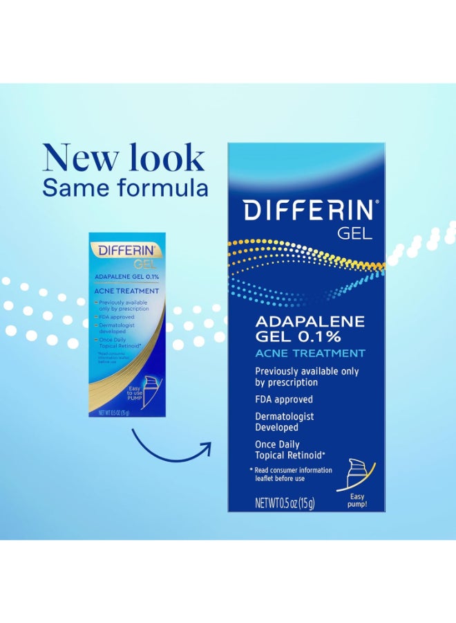 Acne Treatment With Adapalene Gel 0.1% Packaging May Vary 15grams