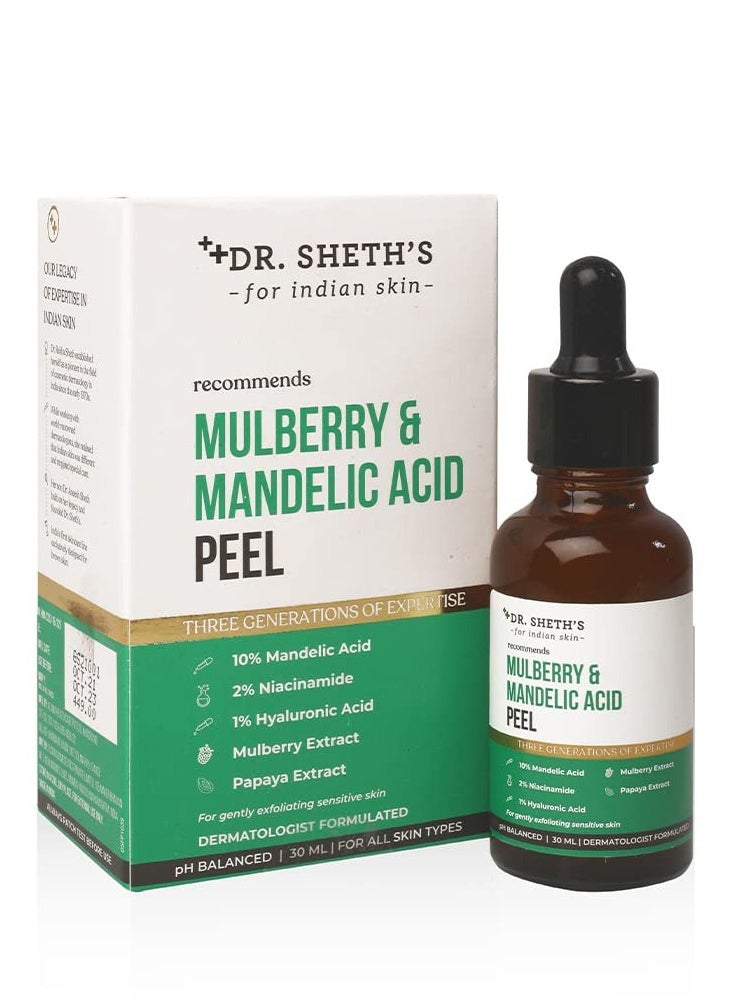 Dr. Sheth's Mulberry & 10% Mandelic Acid (AHA) Peel  30ml
