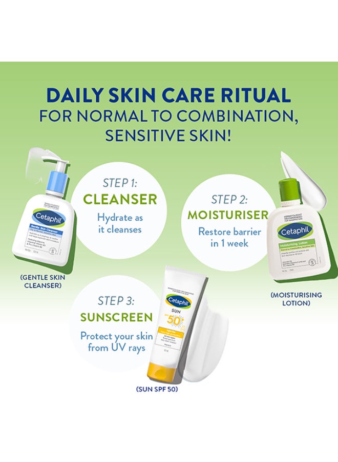 Moisturizing Lotion, Face And Body Moisturizer For Men And Women, Normal To Dry Sensitive Skin, Unscented 200ml