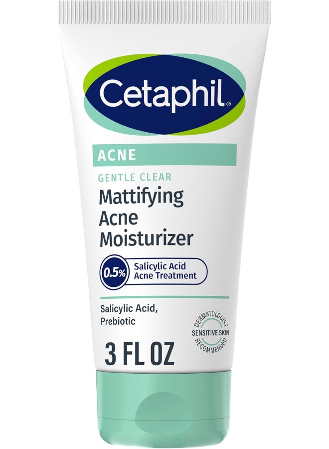 Gentle Clear Mattifying Acne Moisturizer, 3 Fl Oz Packaging May Vary 89ml