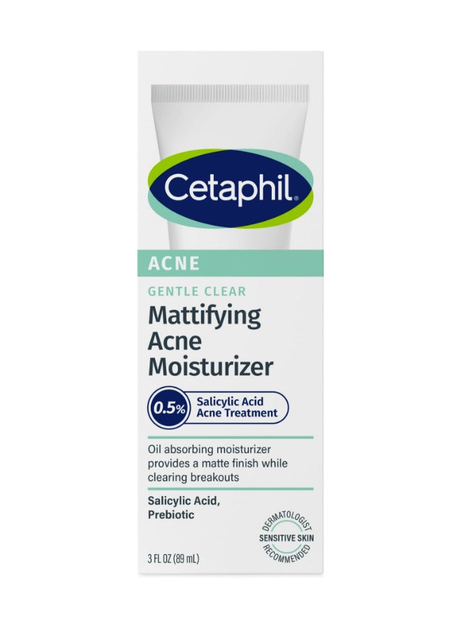 Gentle Clear Mattifying Acne Moisturizer, 3 Fl Oz Packaging May Vary 89ml