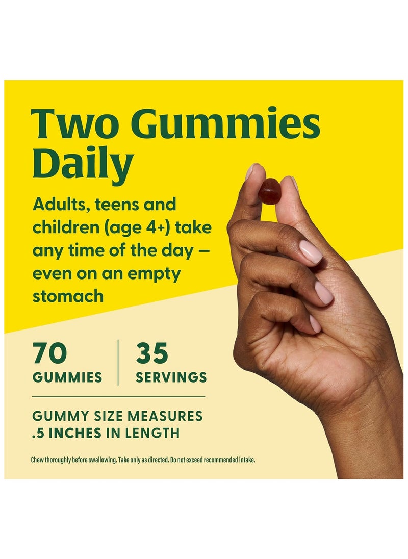 MegaFood Vitamin D3 2000 IU (50 mcg)-D3 Gummies- Bone, Muscle & Immune Support Supplement -Dietary Supplement  70 Gummies 35 Servings - Mixed Fruit