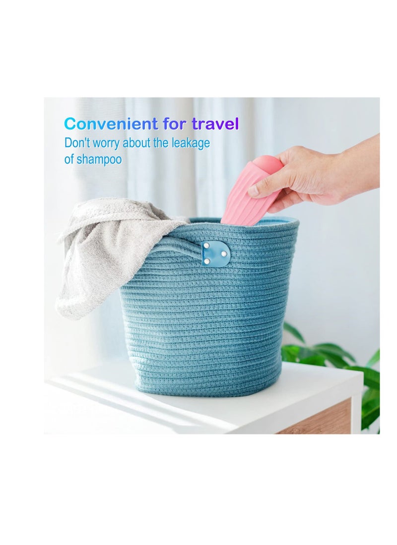 4 Pack Elastic Sleeves for Leak Proofing Travel, Proof Travel Container in Luggage, Reusable Accessory Toiletries, Colorful