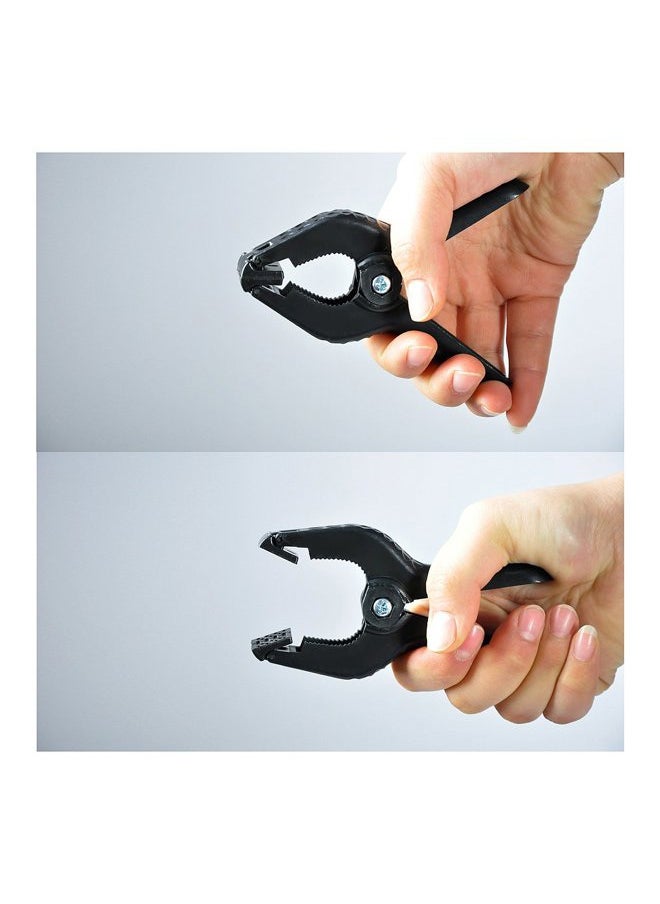 Heavy Duty Spring Clamps Clip 4.5 Inch for Muslin/Paper Photo Studio Backdrops Background-6 Pack(Black)