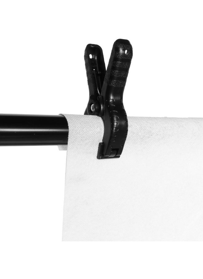 Heavy Duty Spring Clamps Clip 4.5 Inch for Muslin/Paper Photo Studio Backdrops Background-6 Pack(Black)