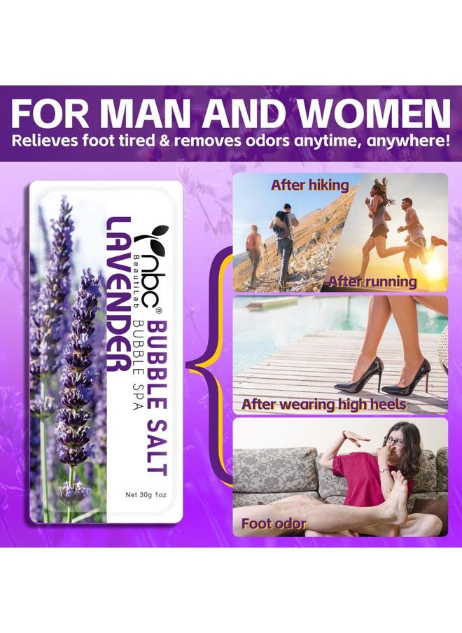 Pedicure Foot Soak, Foot Spa Soak, Pedicure Kit, Bubble Foot Bath For Tired & Dry Cracked Feet, Athletes Feet, Odor Foot and Softens Calluses, Foot Soak 16 Packs A Box, Lavender