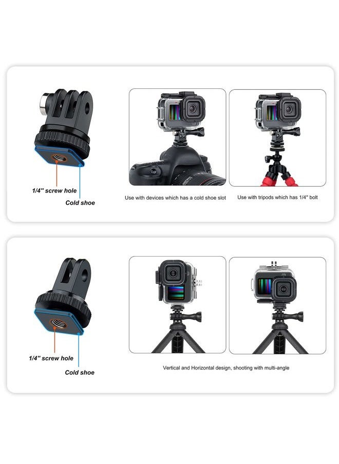 Skeleton Case with Side Door for GoPro Hero 13 12 11 10 9 Black, Side Open Protective Housing with Skeleton Backdoor for Improved Audio Capture, USB Pass-Through Door for Direct Charging