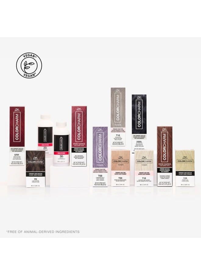 COLORCHARM Demi Permanent Hair Color, 1N Black, Gloss, Refresh & Tone, 2 Fl Oz