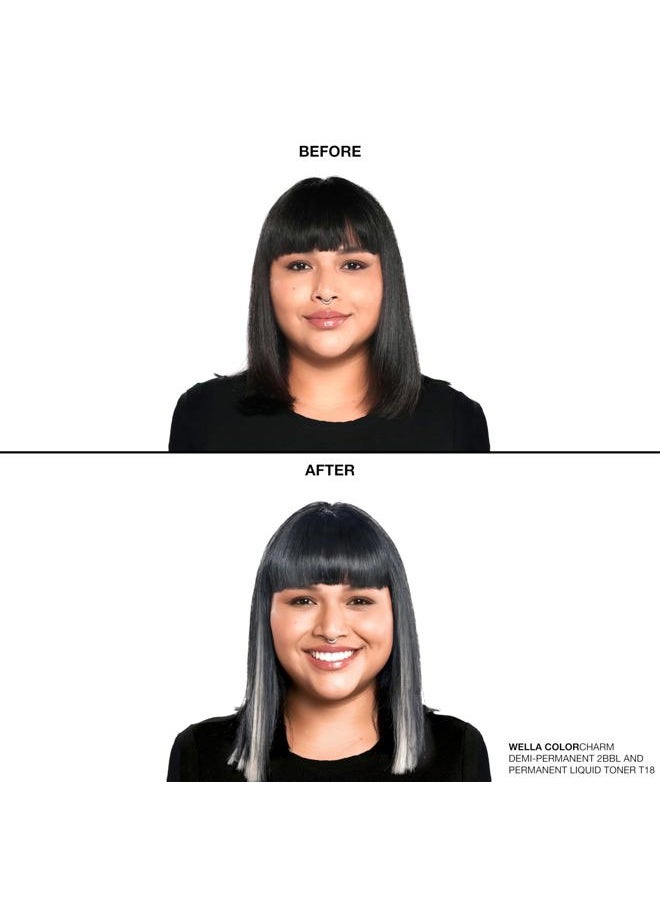 COLORCHARM Demi Permanent Hair Color, 1N Black, Gloss, Refresh & Tone, 2 Fl Oz