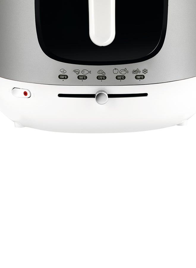 Deep Fryer | Mega |Large capacity | Removable Bowl | Autoatic Lid Opening System | Adjustable Thermostat | Viewing Window |  2 Years Warranty 2 kg 2100 W AM480027 White/Silver/Black