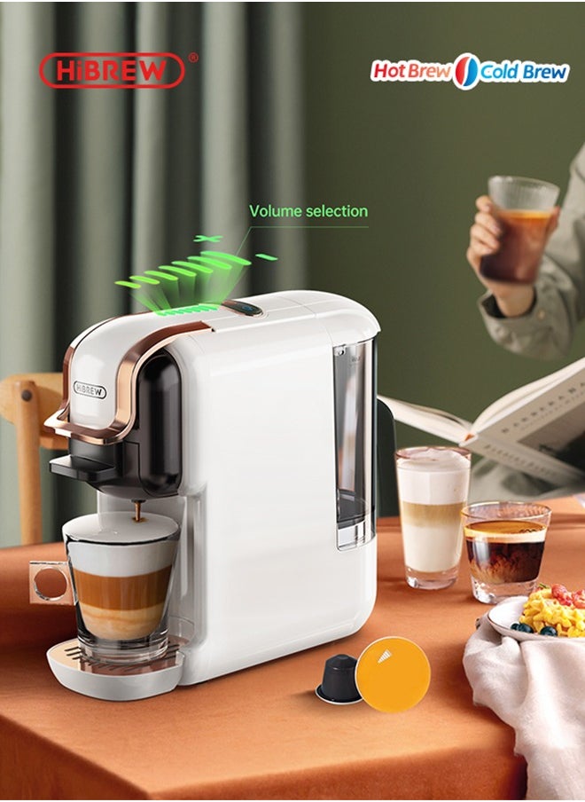HiBREW Multiple Capsule Coffee Machine  5 in 1 H2B White(AC-514K)