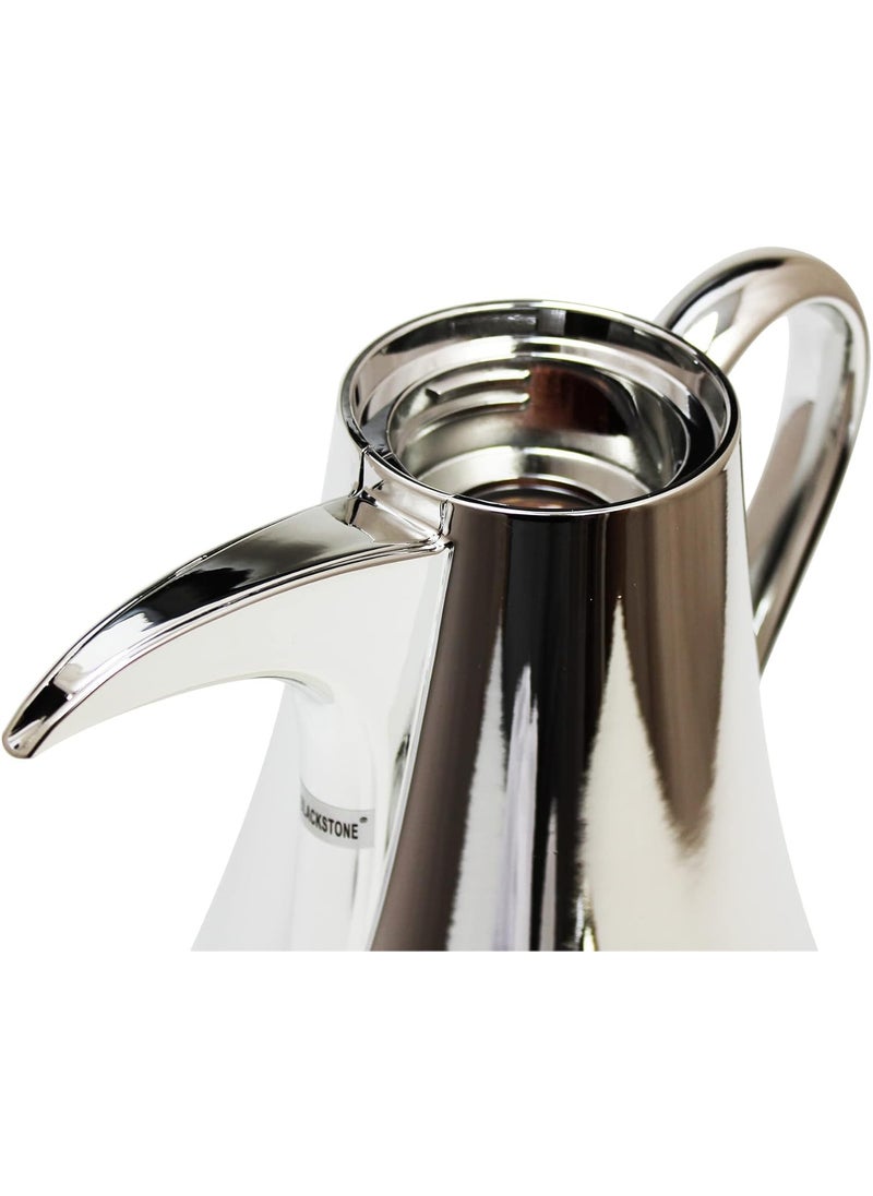 600ML Arabic Vacuum Flask Leakproof Thermos for Tea or Coffee Silver
