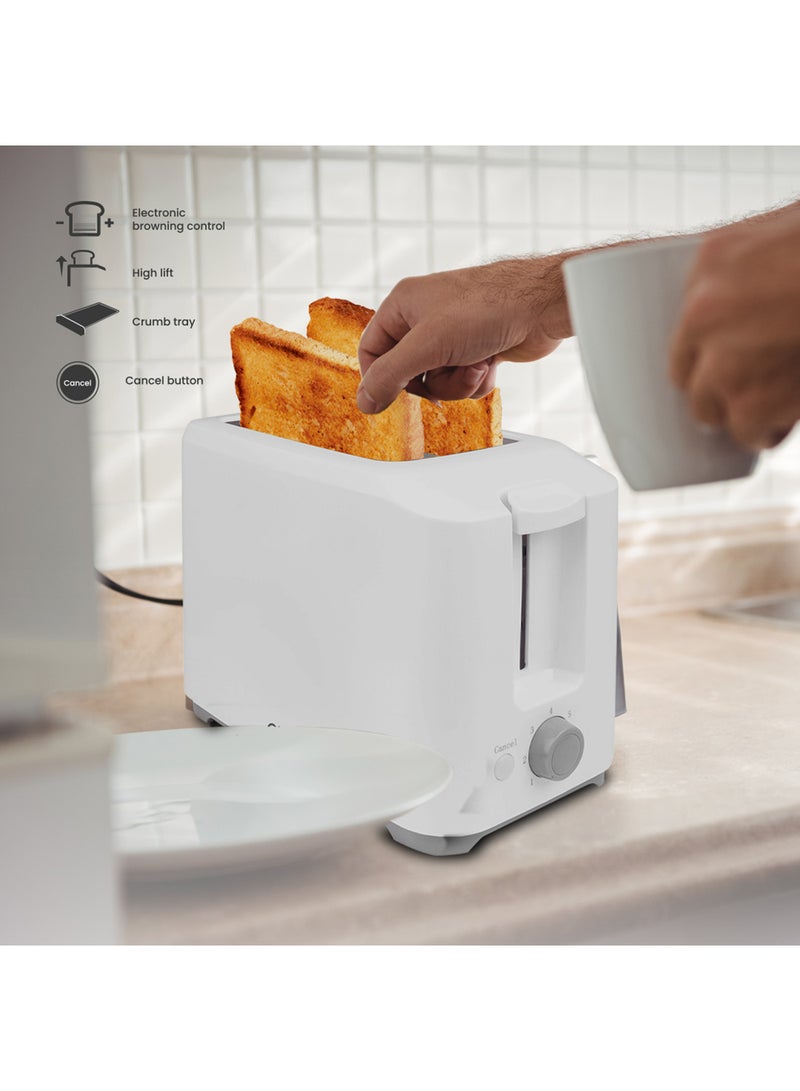 Bread Toaster 2 Slices 700W 700 W CK2436 White