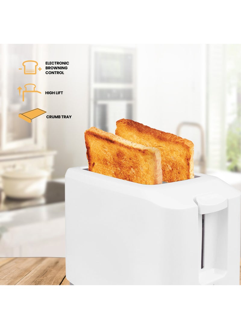 Bread Toaster 2 Slices 700W 700 W CK2436 White