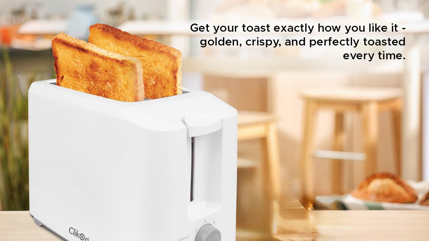 Bread Toaster 2 Slices 700W 700 W CK2436 White