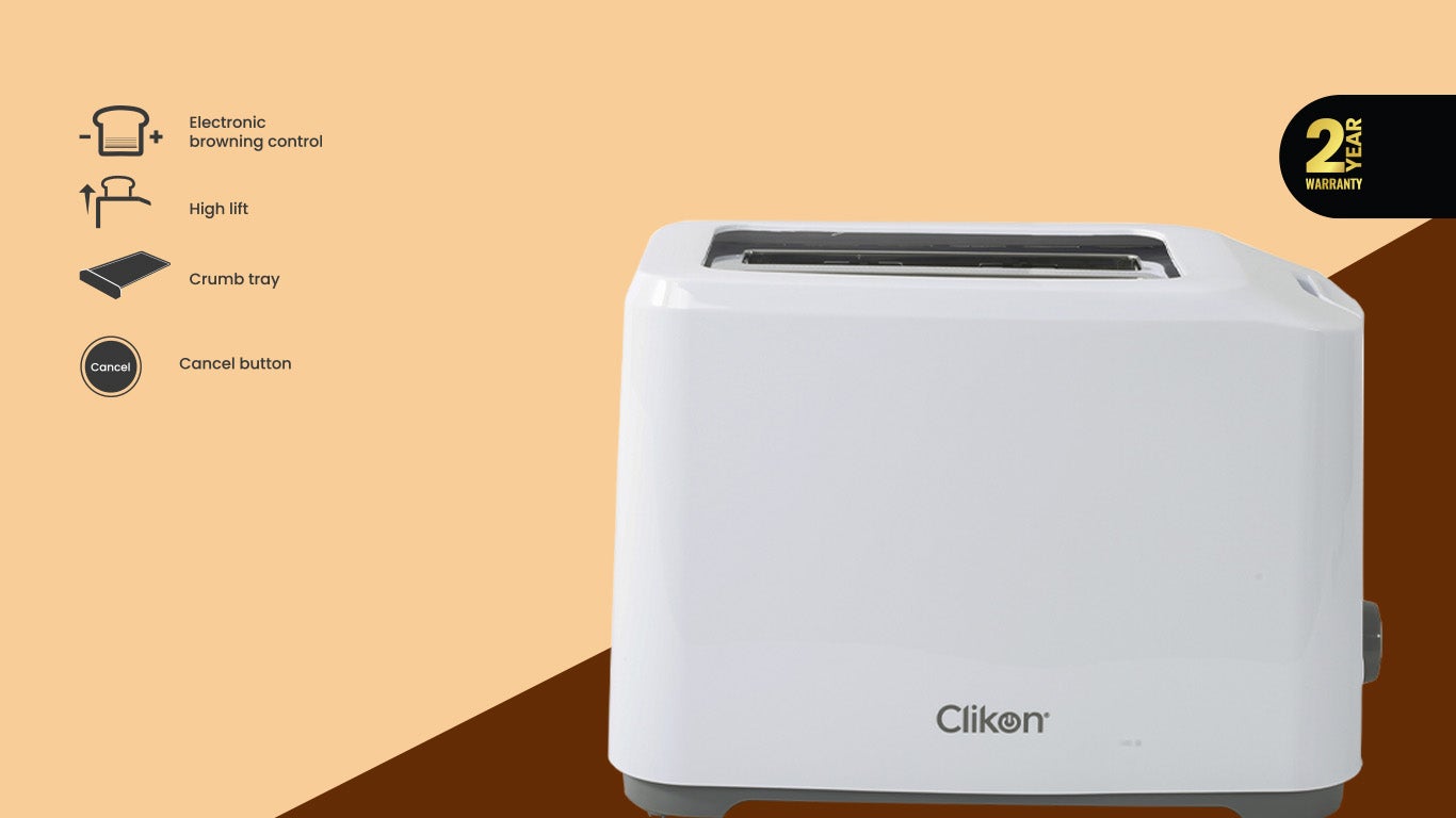 Bread Toaster 2 Slices 700W 700 W CK2436 White
