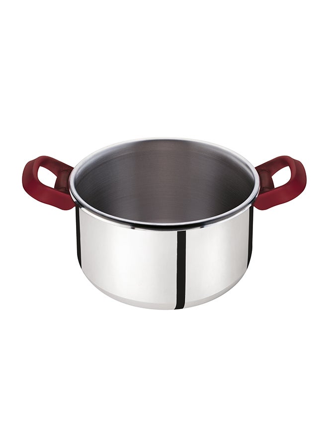 TEFAL Pressure Cooker | Clipso Precison 10 L | Stainless Steel | 2 Cooking Programs | Foldable Handles | Made in France | 2 Years Warranty | P4411562 Red and Silver 10.0Liters
