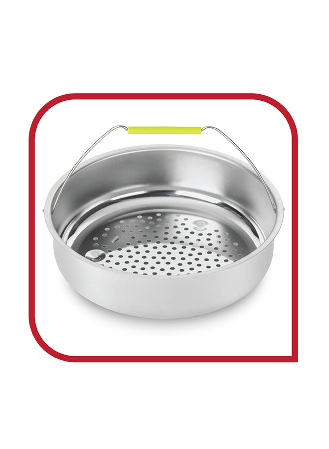 TEFAL Pressure Cooker | Clipso Precison 10 L | Stainless Steel | 2 Cooking Programs | Foldable Handles | Made in France | 2 Years Warranty | P4411562 Red and Silver 10.0Liters