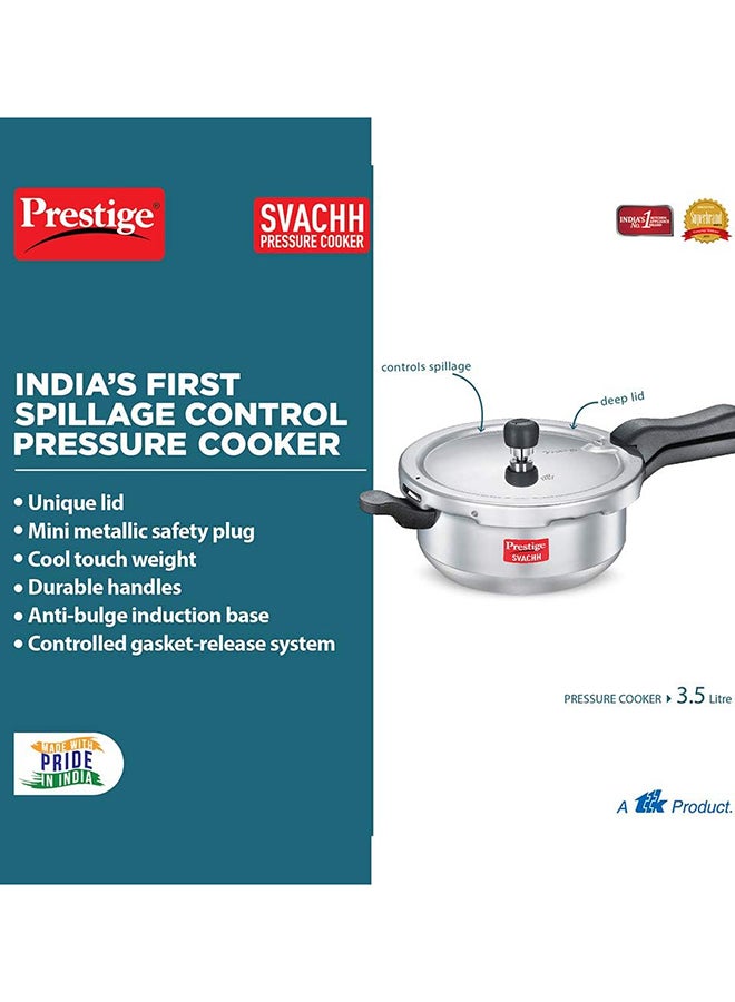 Svachh Aluminium Pressure Cooker Junior Deep pan With Locking Lid 2Liters