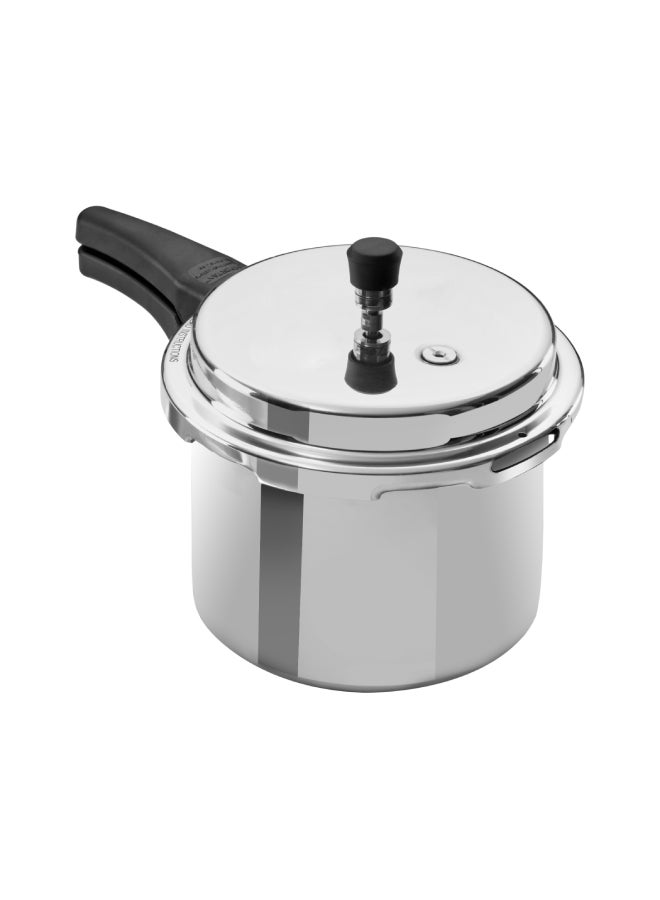 Pressure Cooker Induction Base 1 Rubber Gasket And Safety Valve Free Silver 3Liters