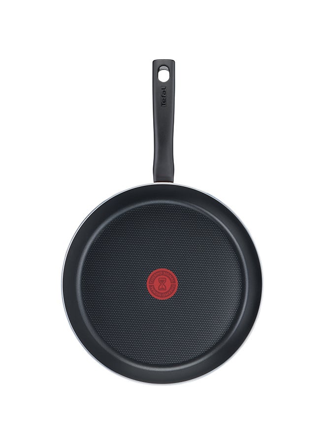 TEFAL Frypan 32 cm | Tempo Flame | Aluminium | Non stick coating | Thermo signal heat indicator | Diffusion base | Healthy safe cookware | Made in France | Red | 2 Years Warranty | C3040883 Red 32 cmcm