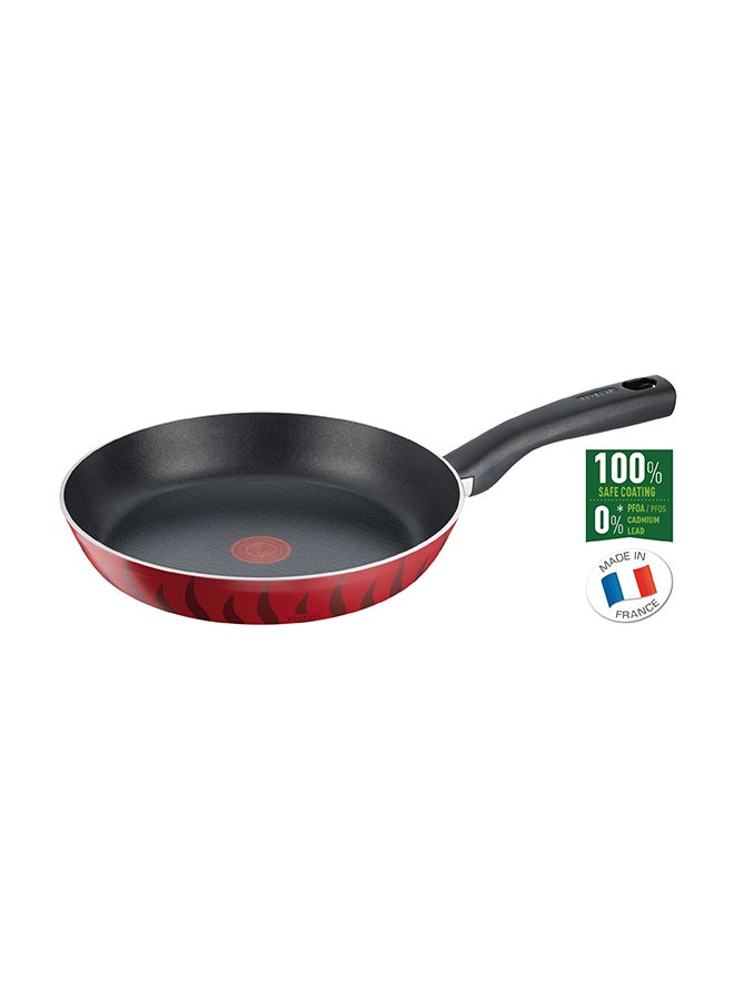 TEFAL Frying Pan | G6 Tempo Flame 30 Cm Frypan | Non-stick with Thermo Spot| Red | Aluminium | 2 Years Warranty | C3040783 Red 30cm