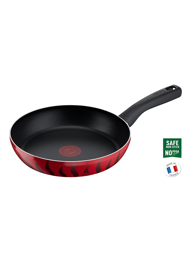 TEFAL Frying Pan | G6Tempo Flame 24 Cm Frypan | Non-stick with Thermo Spot | Red | Aluminium | 2 Years Warranty | C3040483 Red 24 cmcm