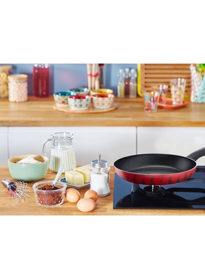 TEFAL Frying Pan | G6 Tempo Flame 20 cm Frypan | Non-stick with Thermo Spot| Red | Aluminium | 2 Years Warranty | C3040283 Red
