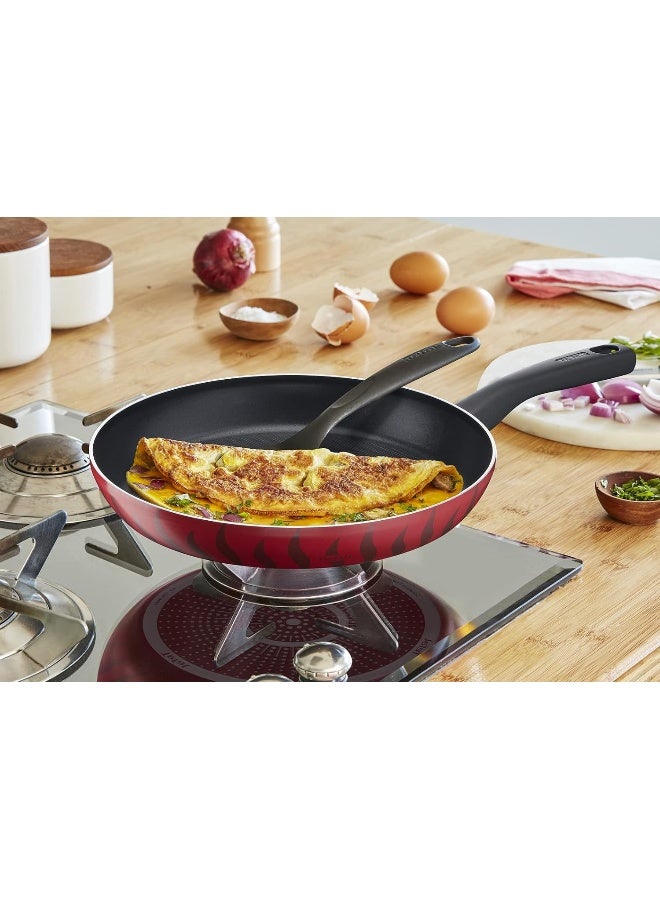 TEFAL Frying Pan | G6 Tempo Flame 20 cm Frypan | Non-stick with Thermo Spot| Red | Aluminium | 2 Years Warranty | C3040283 Red