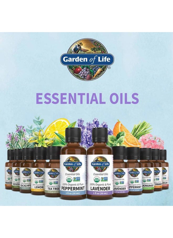 Essential Oil, Lavender 30 ml, USDA Organic & Pure, Clean, Undiluted & Non-GMO - for Diffuser, Aromatherapy, Meditation, Skincare, Sleep - Calming, Relaxing, Soothing, 1 Fl Oz