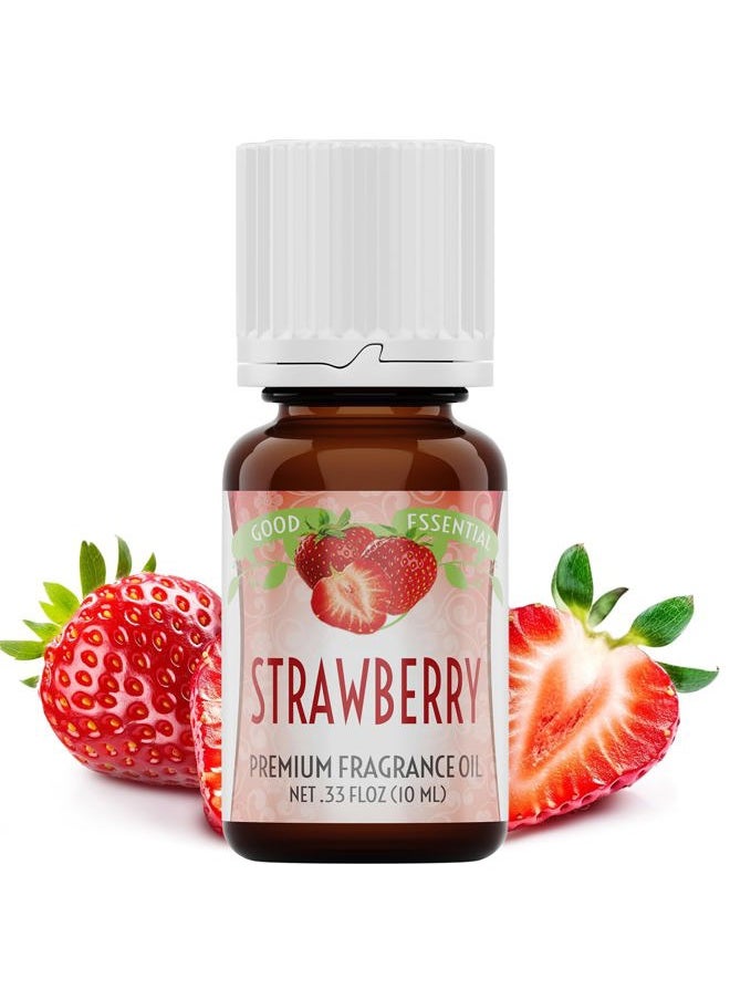 10 ml Oils – Premium Strawberry Fragrance Oil – Perfect for Candles, Slime, Soap Making, Diffuser – 0.33 fl oz, 10 ml