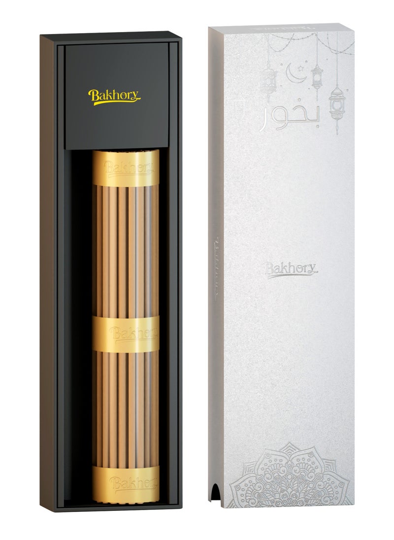 70 Pcs Cambodian Oud Incense Sticks, 3mm Thick, 50g Agarwood with Free Copper Holder for Home, Office, Meditation & Yoga
