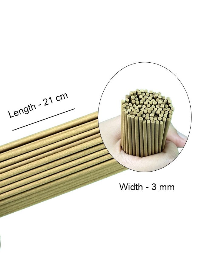 70 Pcs Cambodian Oud Incense Sticks, 3mm Thick, 50g Agarwood with Free Copper Holder for Home, Office, Meditation & Yoga