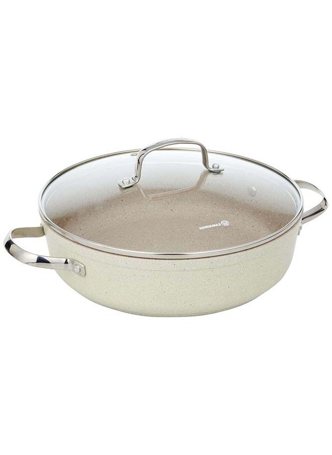 Granita Alu. 7 pcs. Cookware Set-Low Casserole 26X7 Cm/3.5 L / Frypan 26X5 Cm/2.5 L / Casserole 20X10,5 Cm/3.0 L / Casserole 24X12,5 Cm/5.0 L