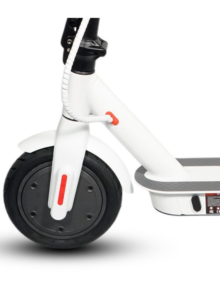 W563 Fast E-Scooter For Kids/Teens, Up To 45kilo/H, 250w Motor, 36v 7.8ah Battery, App Controlled Lightweight Foldable With Led Headlights High-Speed Electric Scooter, Anti-Slip Deep-Tread Rubber Tires, Rear Disc Brake, 100kg Max Load, Smart Scooter With App Connectivity, Portable Aluminum Frame For Adults, Heavy-Duty, Travel-Ready Design – White