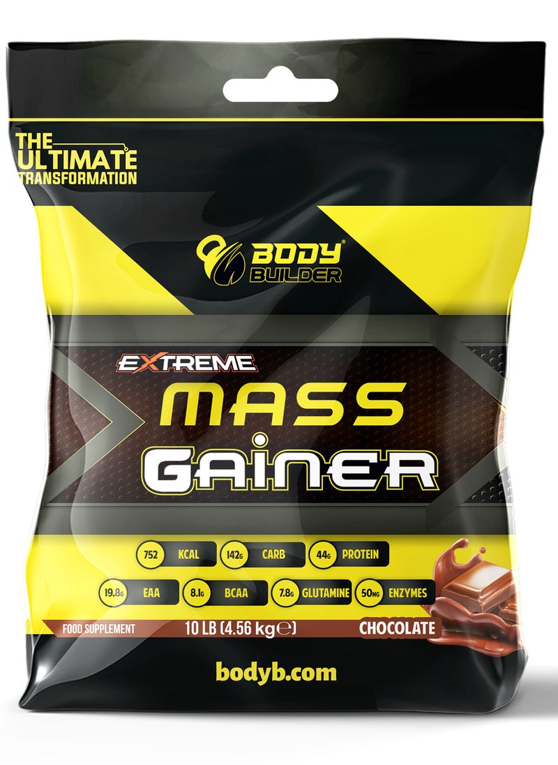 Body Builder Extreme Mass Gainer Weight Gainer 10 Lbs Chocolate Flavor