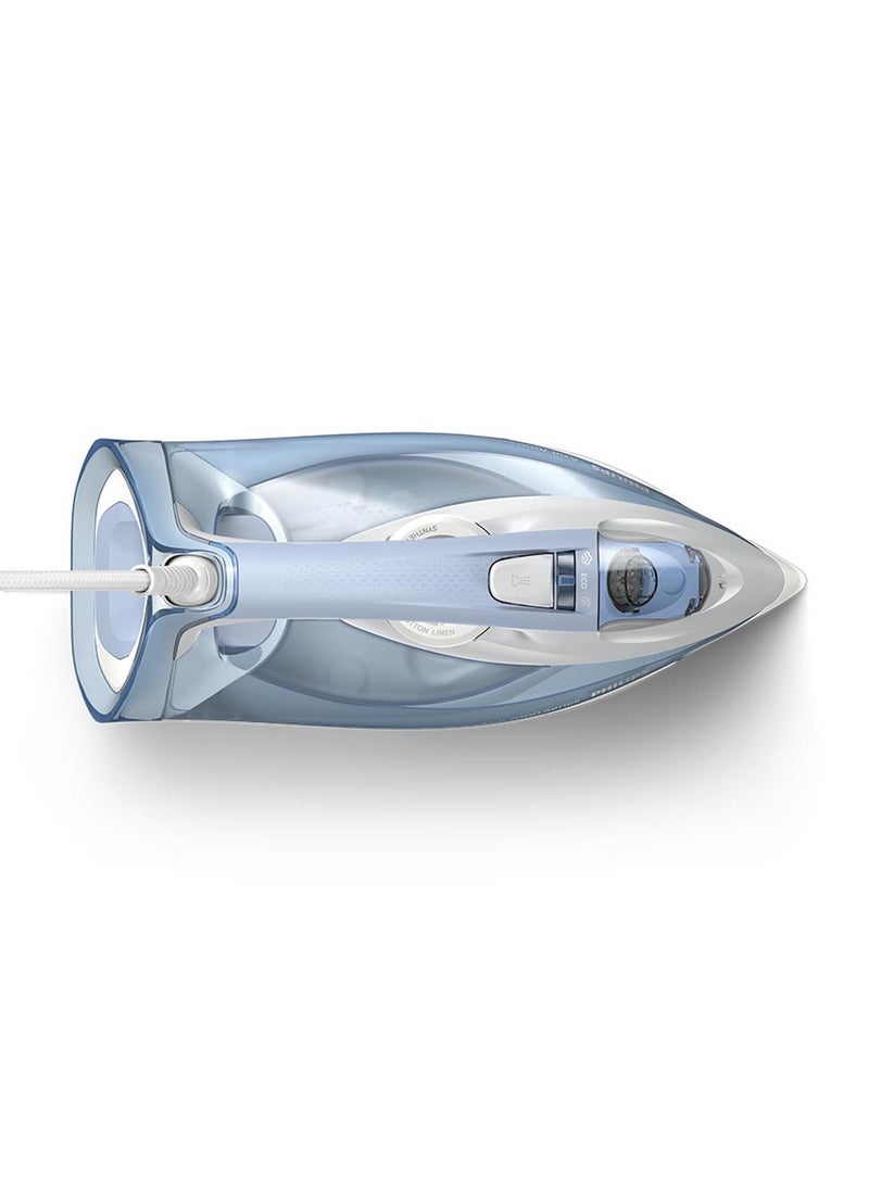 Steam Iron Series 7000 - 45g/min Continuous Steam, 300 ml 2600 W DST7011/26 Light Blue/Grey