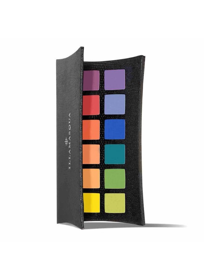 Artistry Eyeshadow Palette Experimental - Highly Pigmented Satin Matte and Metallic Shimmer - 12 Versatile Shades - Vegan