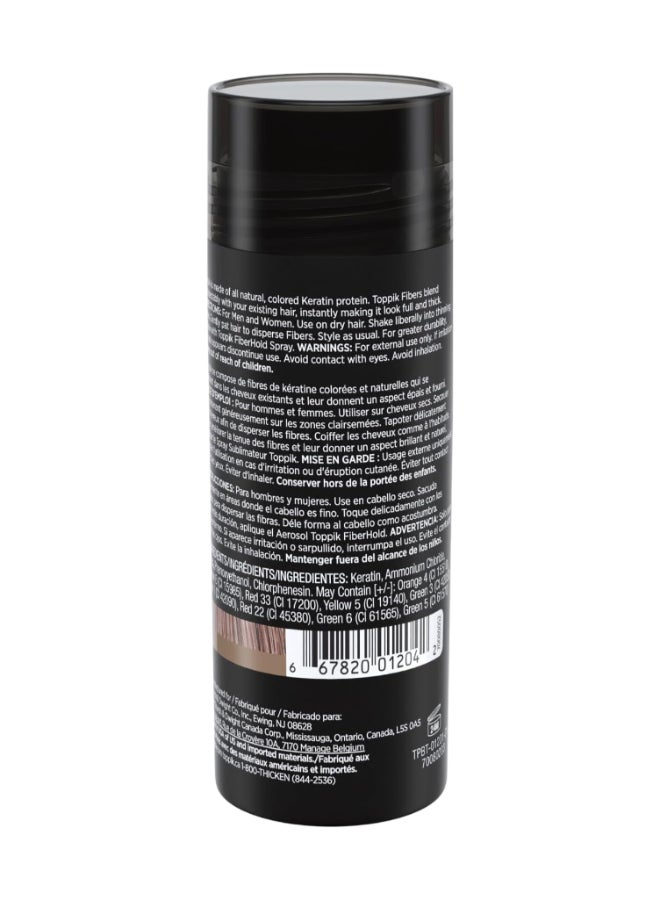 Hair Building Fibers Instant Hair Concealer for Thinning Hair, Hair Fiber for Men & Women, Texture Powder with Natural Keratin, Long-Lasting Hair Color - Light Brown 27.5grams