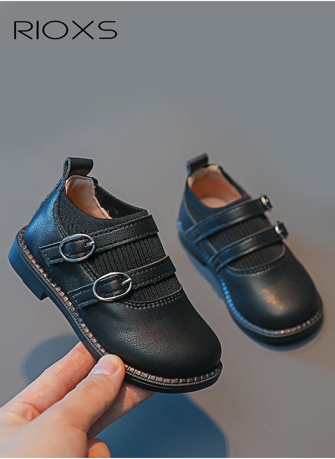 Girl's Mary Jane, Formal Dress Shoes, Classic School Uniform Shoes, Faux Leather Shoes, Fashion Dance Flats For Toddler/ Little Kid, Black Princess Shoes, Birthday Party Flats, Toddler Mary Janes, Girl's Black School Shoes