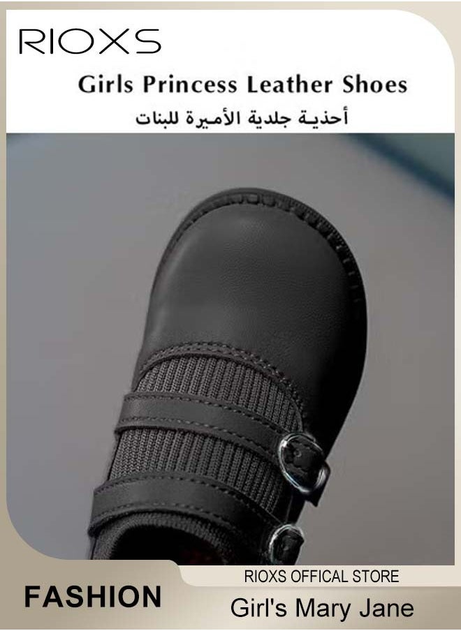 Girl's Mary Jane, Formal Dress Shoes, Classic School Uniform Shoes, Faux Leather Shoes, Fashion Dance Flats For Toddler/ Little Kid, Black Princess Shoes, Birthday Party Flats, Toddler Mary Janes, Girl's Black School Shoes