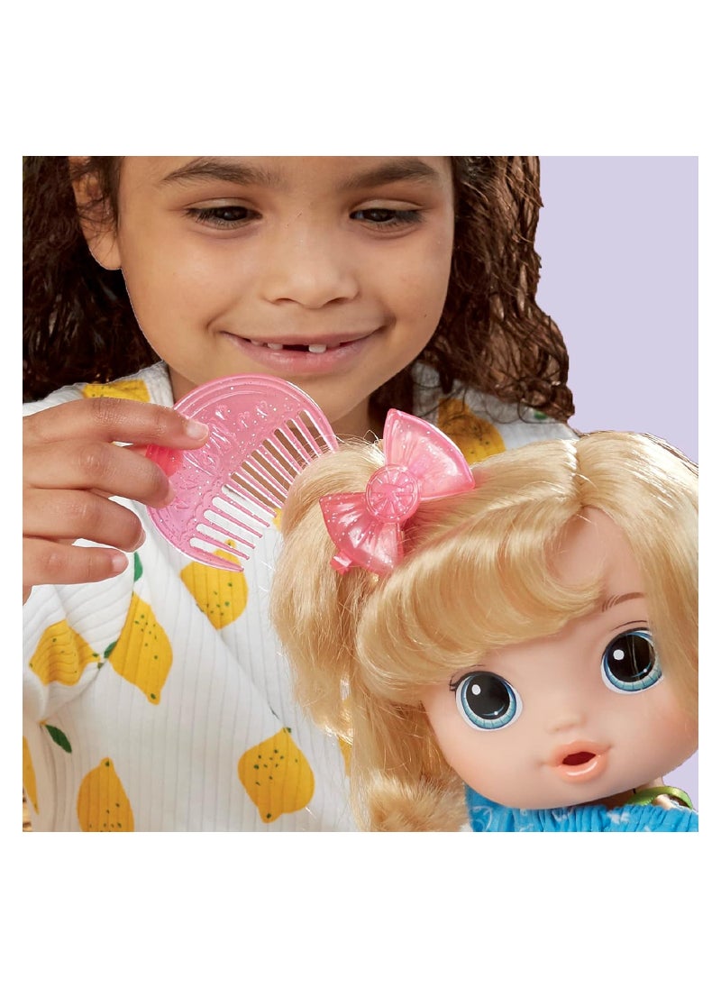 Baby Alive Fruity Sips Baby Doll - Blonde Hair And Blue Eyes