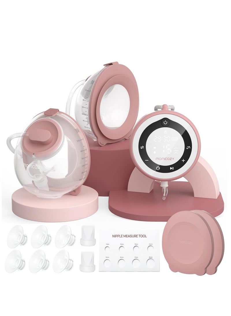 Breast Pump V1 Pro Hospital-Grade, Upgraded Electric Pump with 3 Fine-Tuned Rhythms, Hands-Free & Portable Wearable Pump, 3 Modes 15 Levels