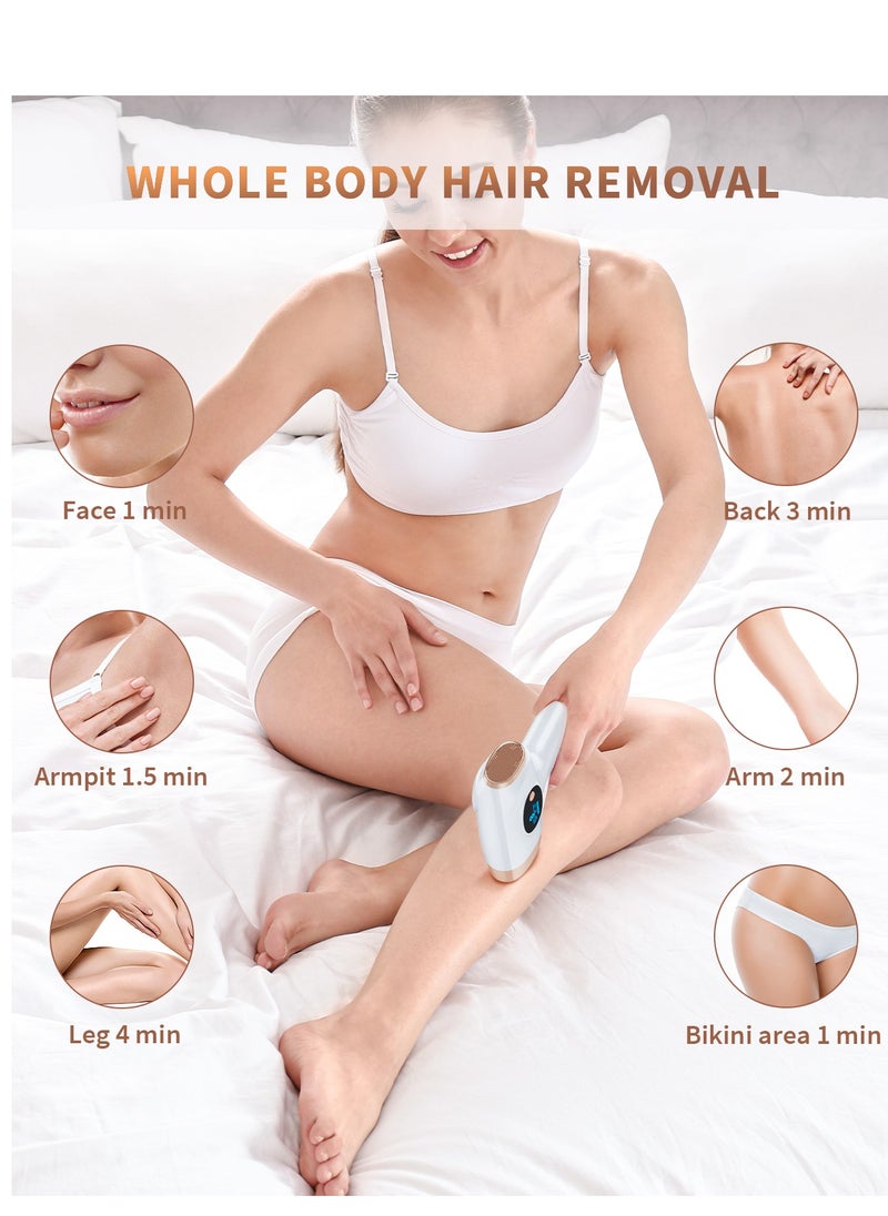 Laser Hair Removal Results in 4 weeks Permanent IPL Hair Removal with 9 Energy Levels 3 Functions 999900 Flashes