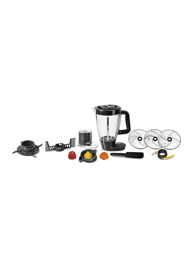 Digital Food Processor Double Force 3 L 1000 W FP827E27 Silver / Black