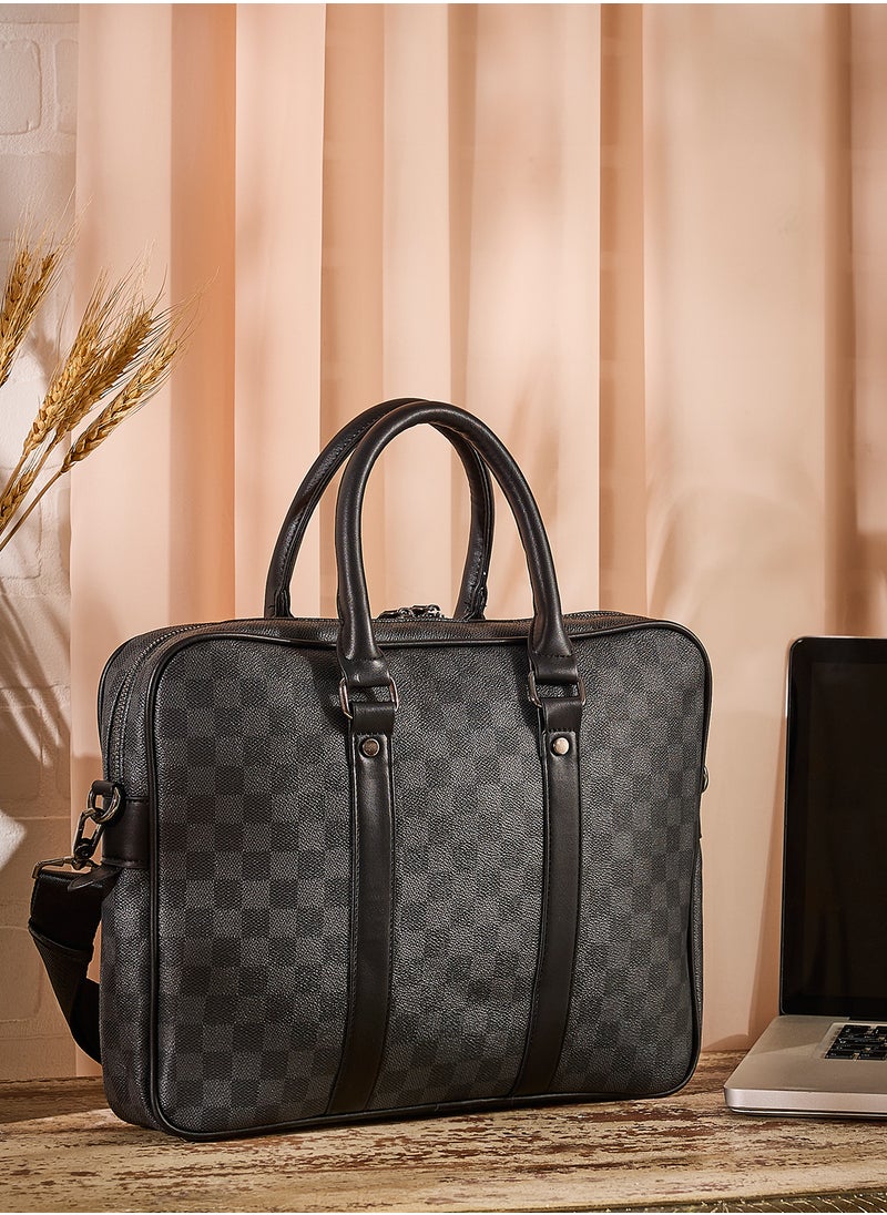 Check Print Laptop Bag