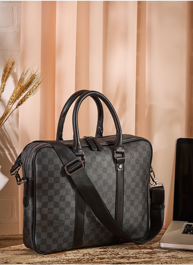 Check Print Laptop Bag