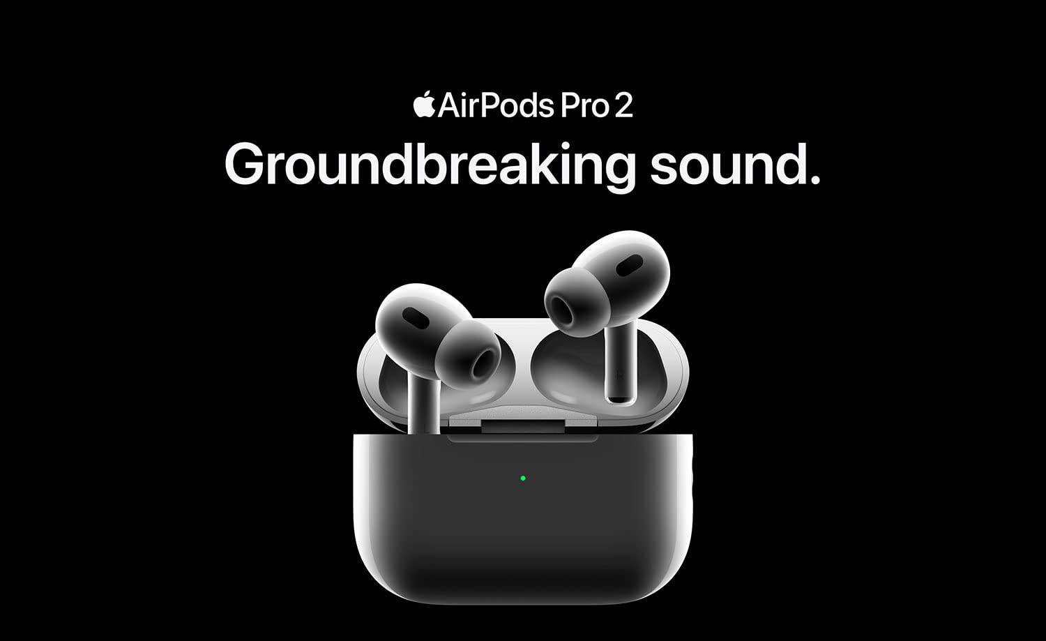 AirPods Pro 2 Wireless Earbuds, Bluetooth Headphones, Active Noise Cancellation, Hearing Aid Feature, Transparency, Personalized Spatial Audio, High-Fidelity Sound, H2 Chip, USB-C Charging White