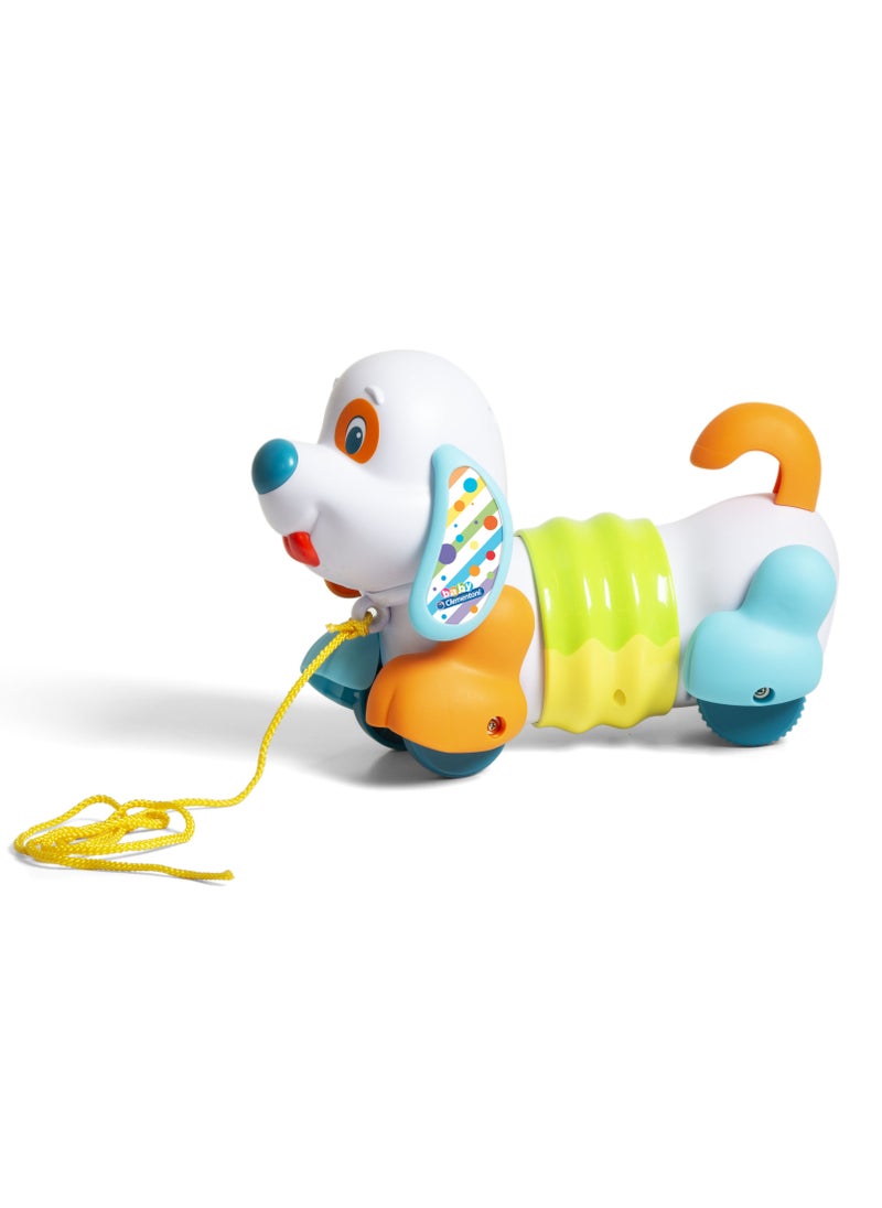 Clementoni Pull Along Dog for Baby Toddlers | Interactive Toy for Baby and Toddler | Helps with Motor Skill Development | Bright Colors | Early Development Toy | Perfect Gift for Baby and Toddler