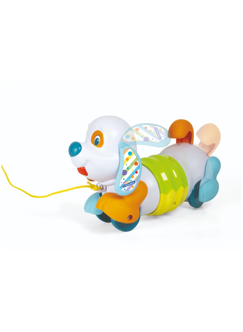 Clementoni Pull Along Dog for Baby Toddlers | Interactive Toy for Baby and Toddler | Helps with Motor Skill Development | Bright Colors | Early Development Toy | Perfect Gift for Baby and Toddler